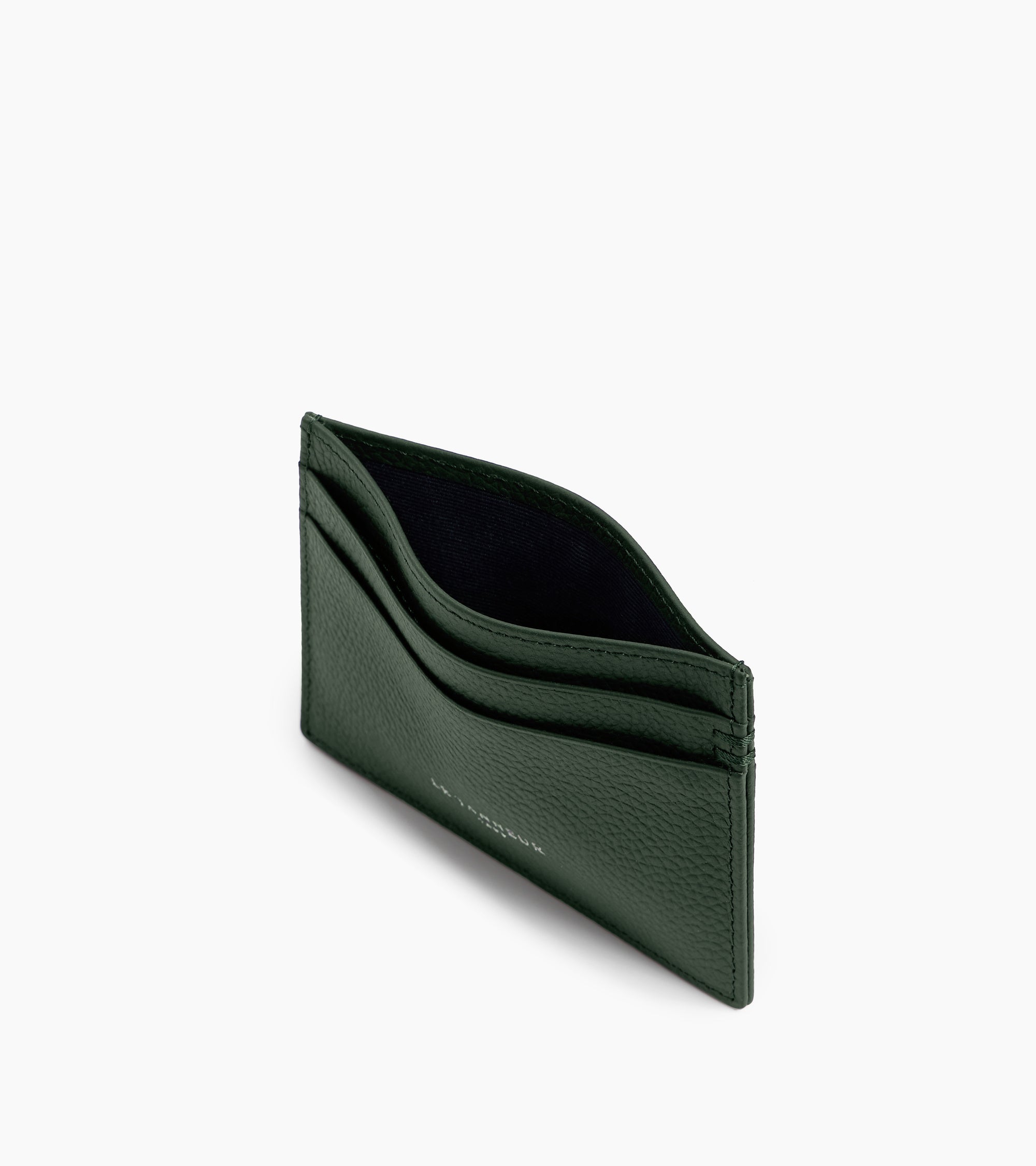 Le Tanneur Lucien porte-cartes cuir grainé vert