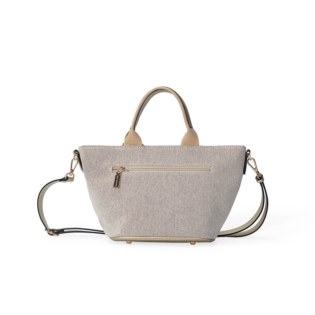 Mac Alyster Miss Bohème Lin petit sac à main Doré 36x12x20 cm