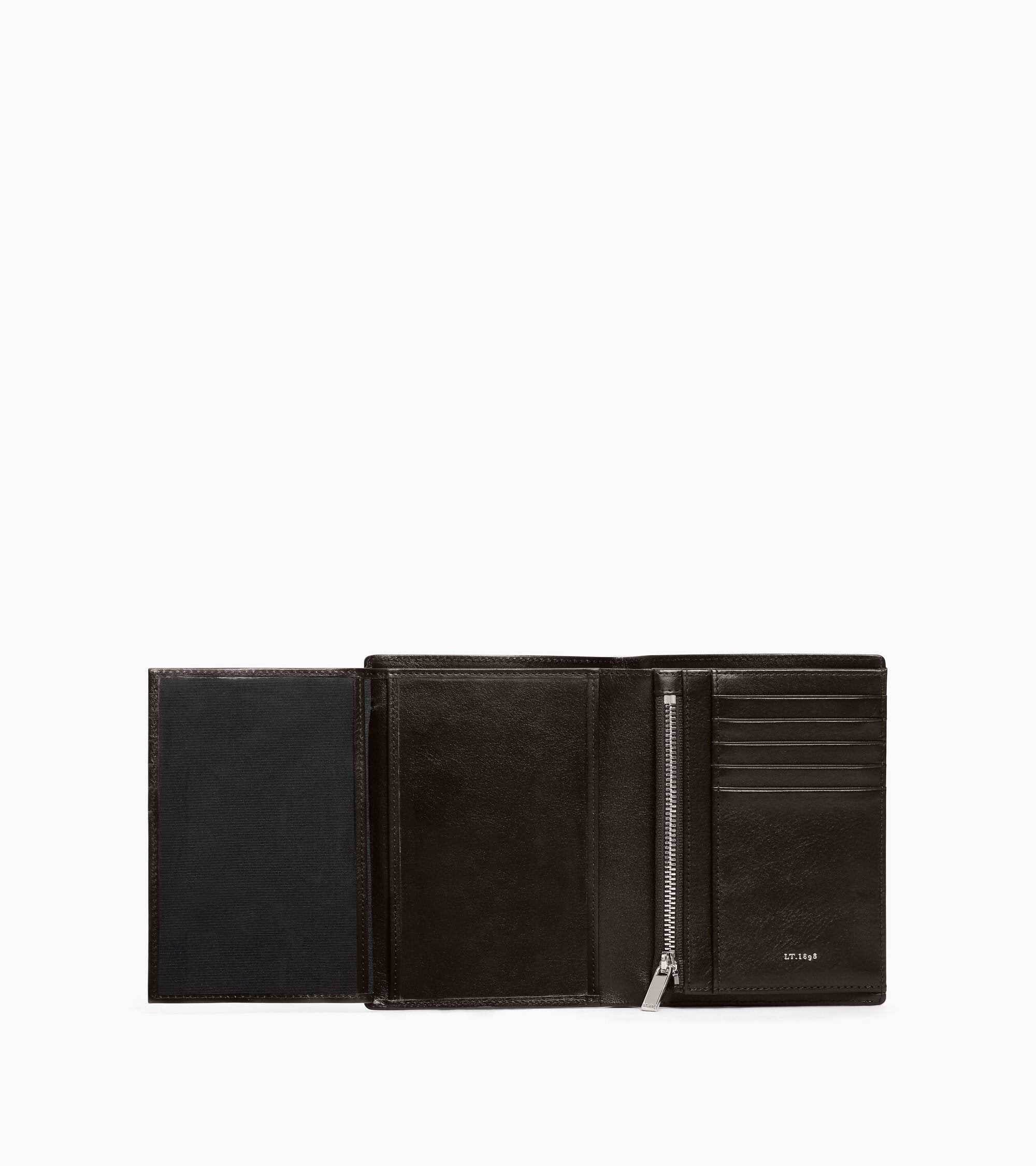 Le Tanneur Lucien portefeuille cuir marron zippé