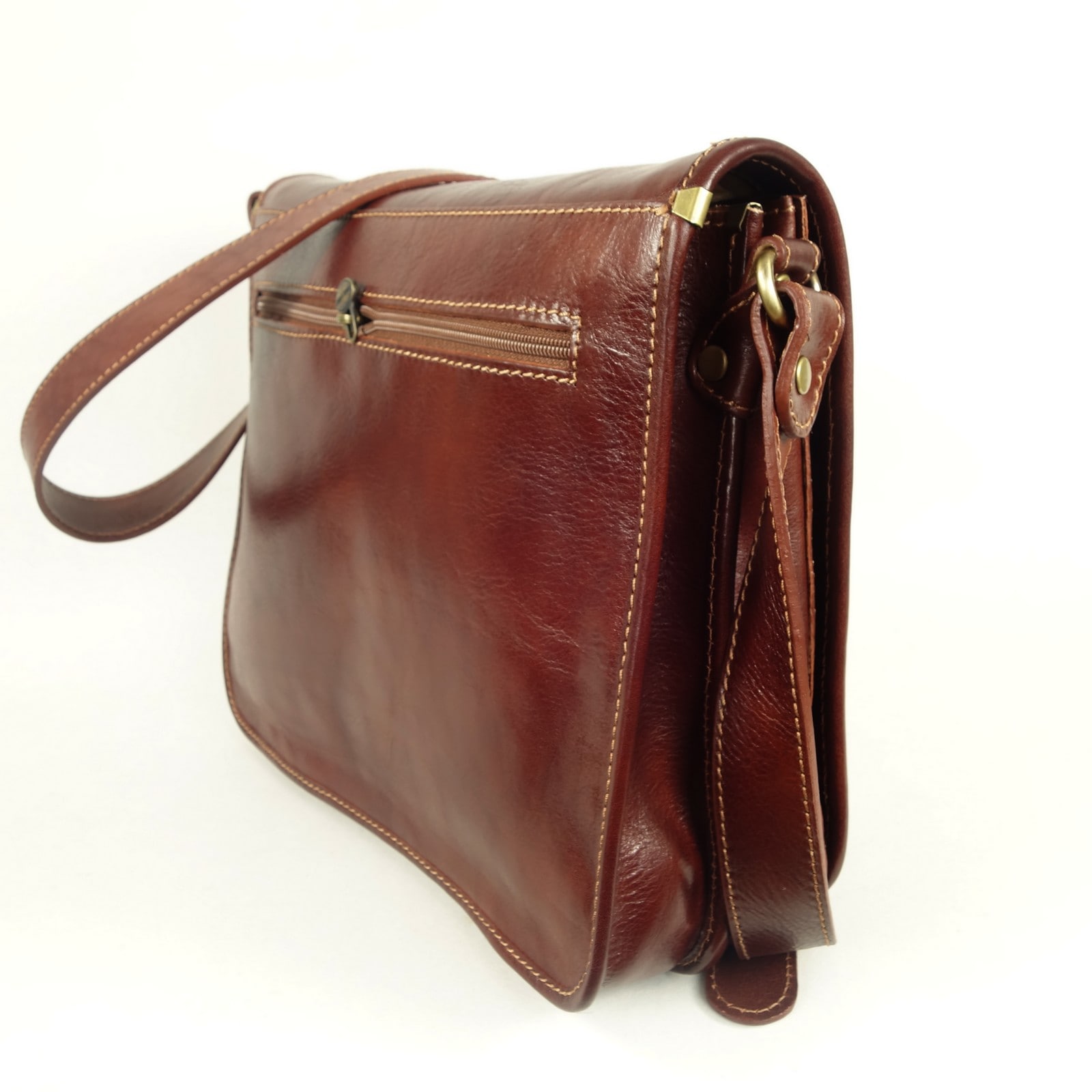 Collection Esprit Cuir Sac bandoulière & sacoche LUIGI sacoche cuir marron