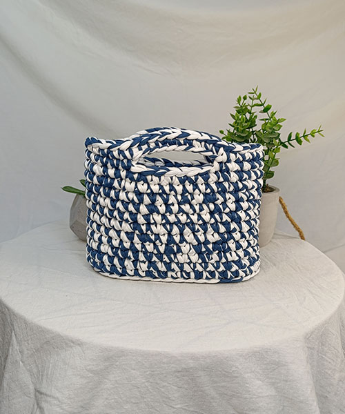 Takiri Harmony TK100 sac à main blanc bleu recyclé