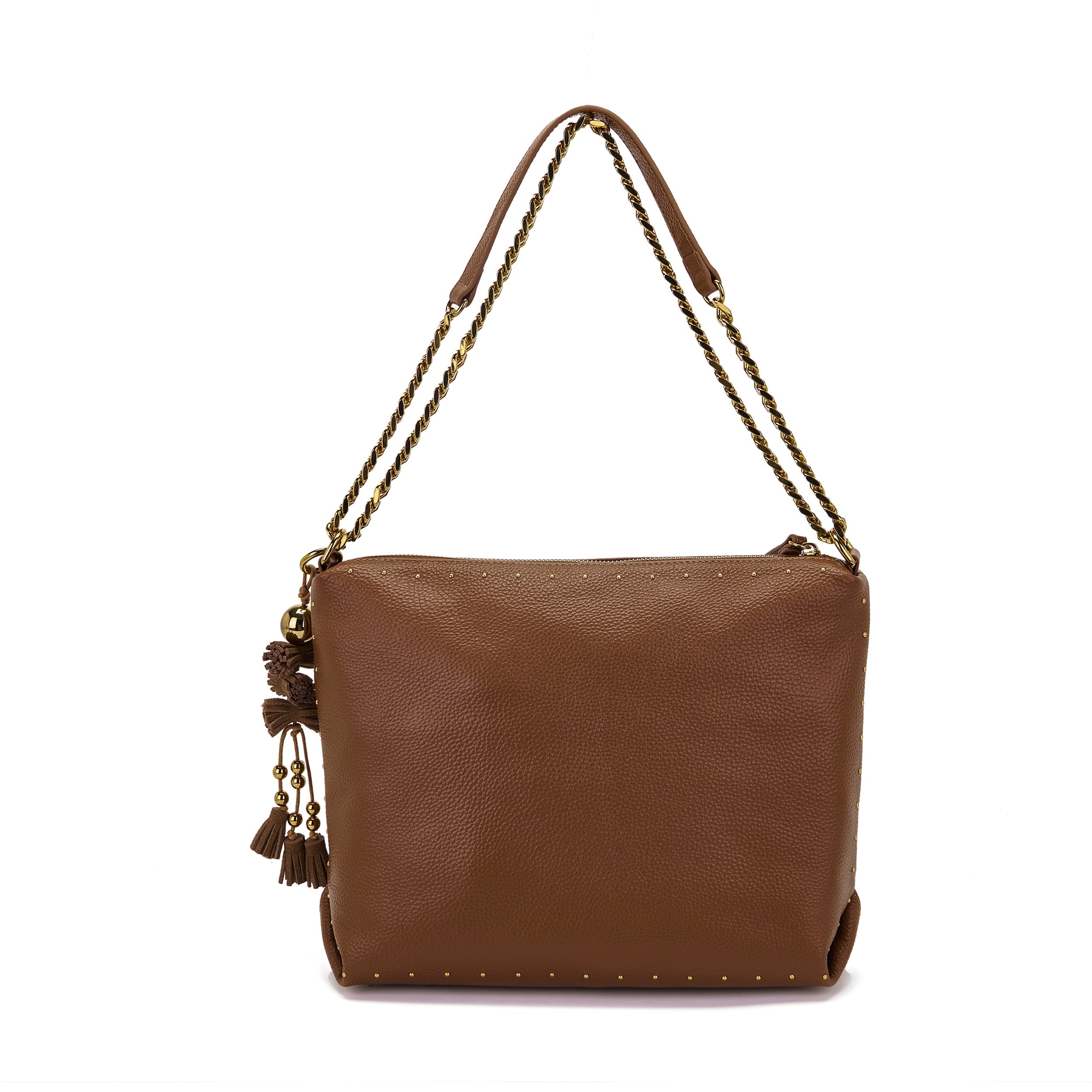 La Carrie Bag Basic sac shopping cuir cuoio 31x10x22cm