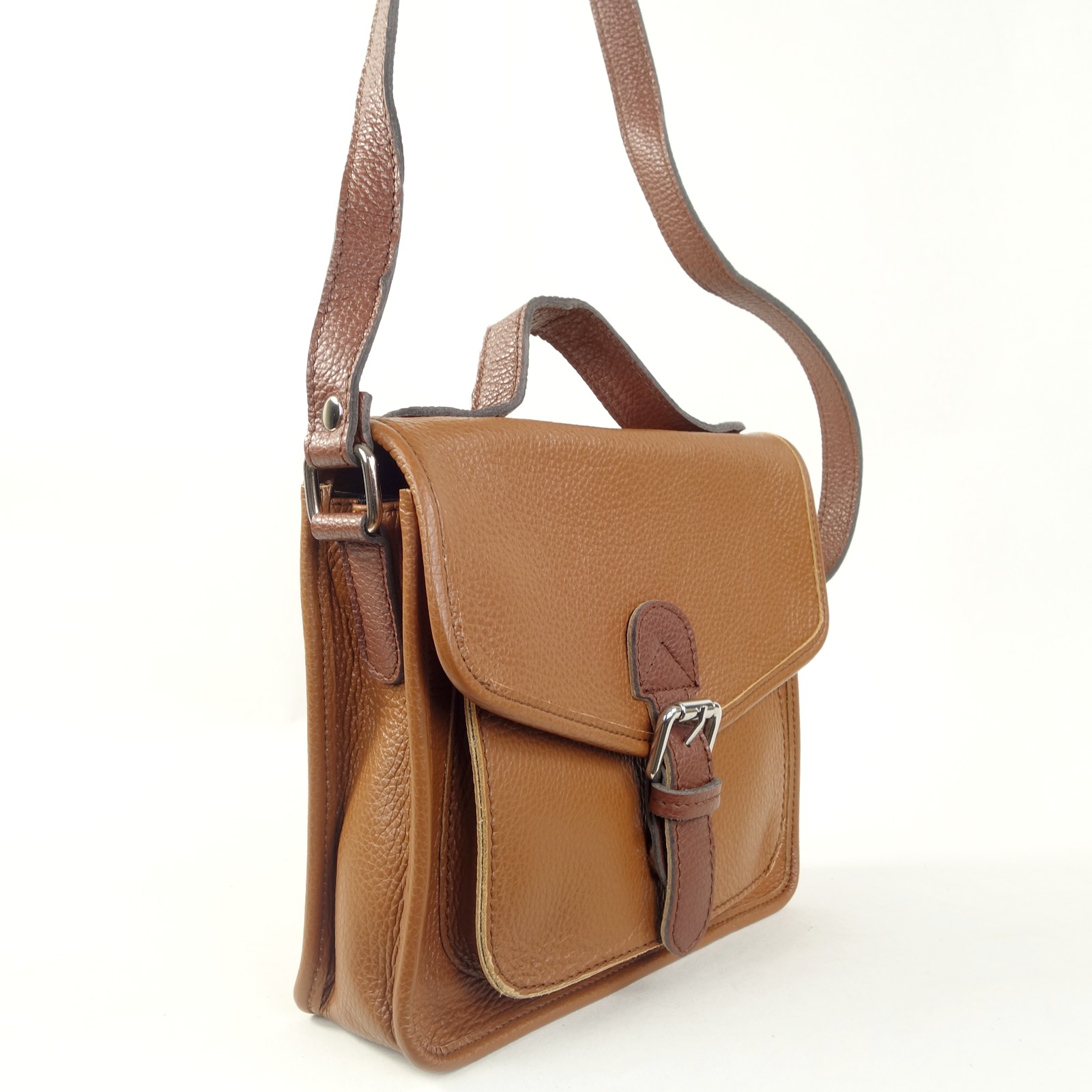 Collection Esprit Cuir Mia sacoche cuir naturel vintage