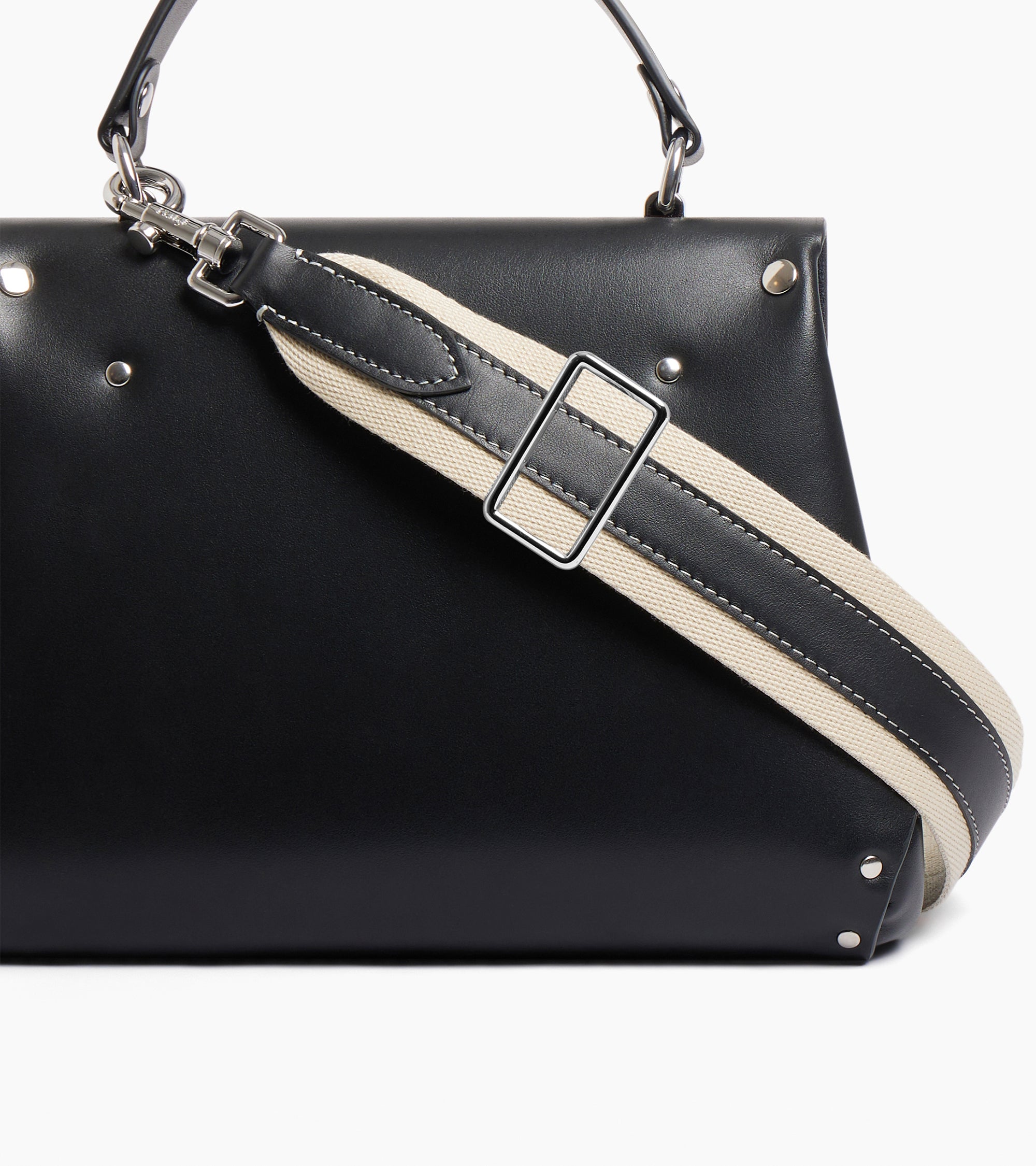 Le Tanneur Sans Couture petit sac à main cuir noir
