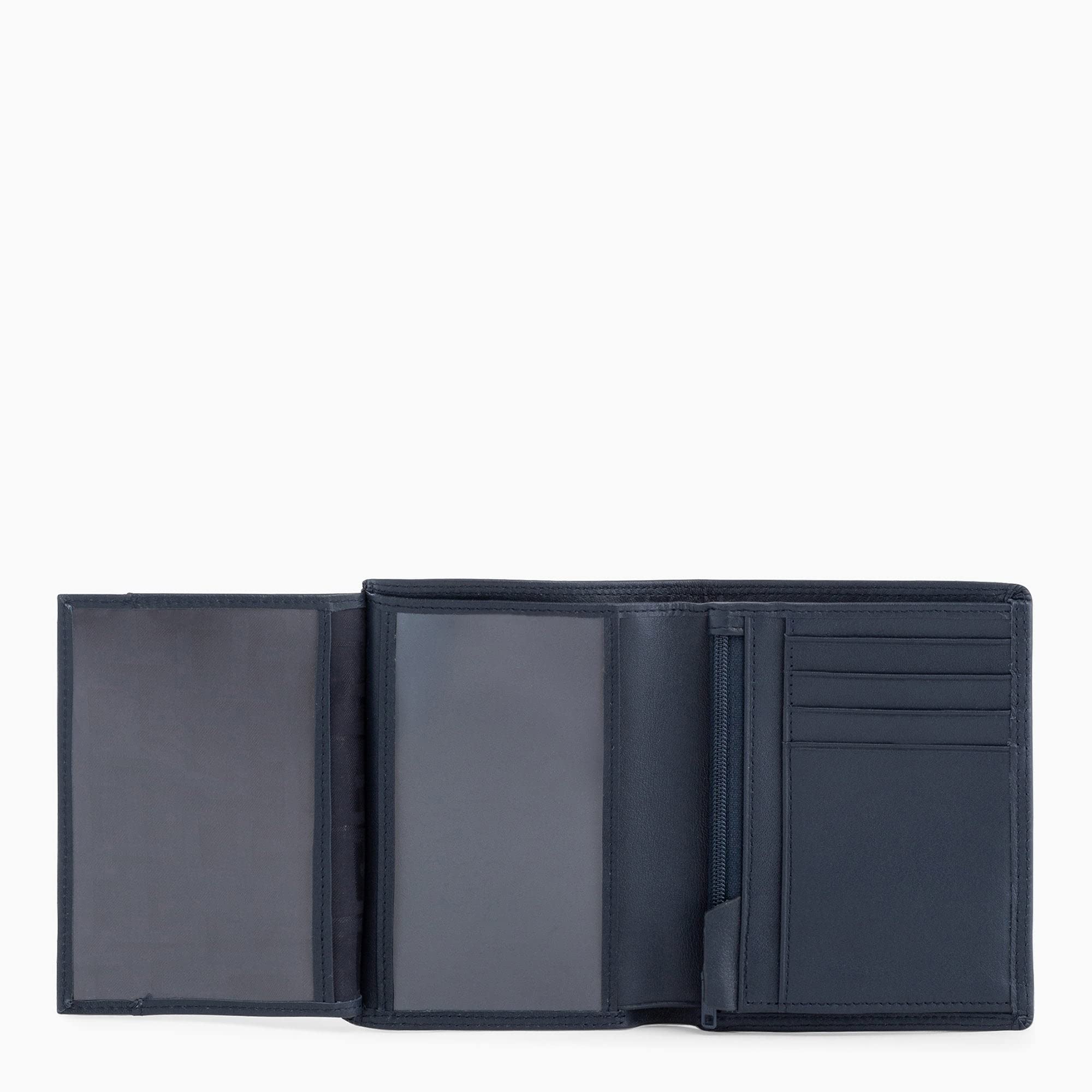 Le Tanneur Martin portefeuille vertical zippé cuir lisse