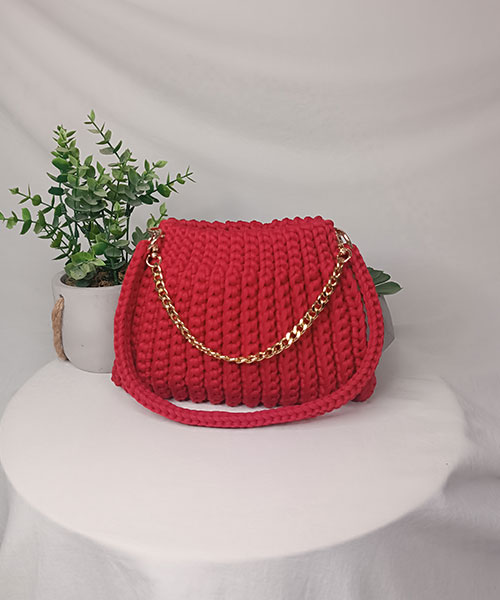 Takiri Aura TK1088 sac à main rouge chaîne crochet