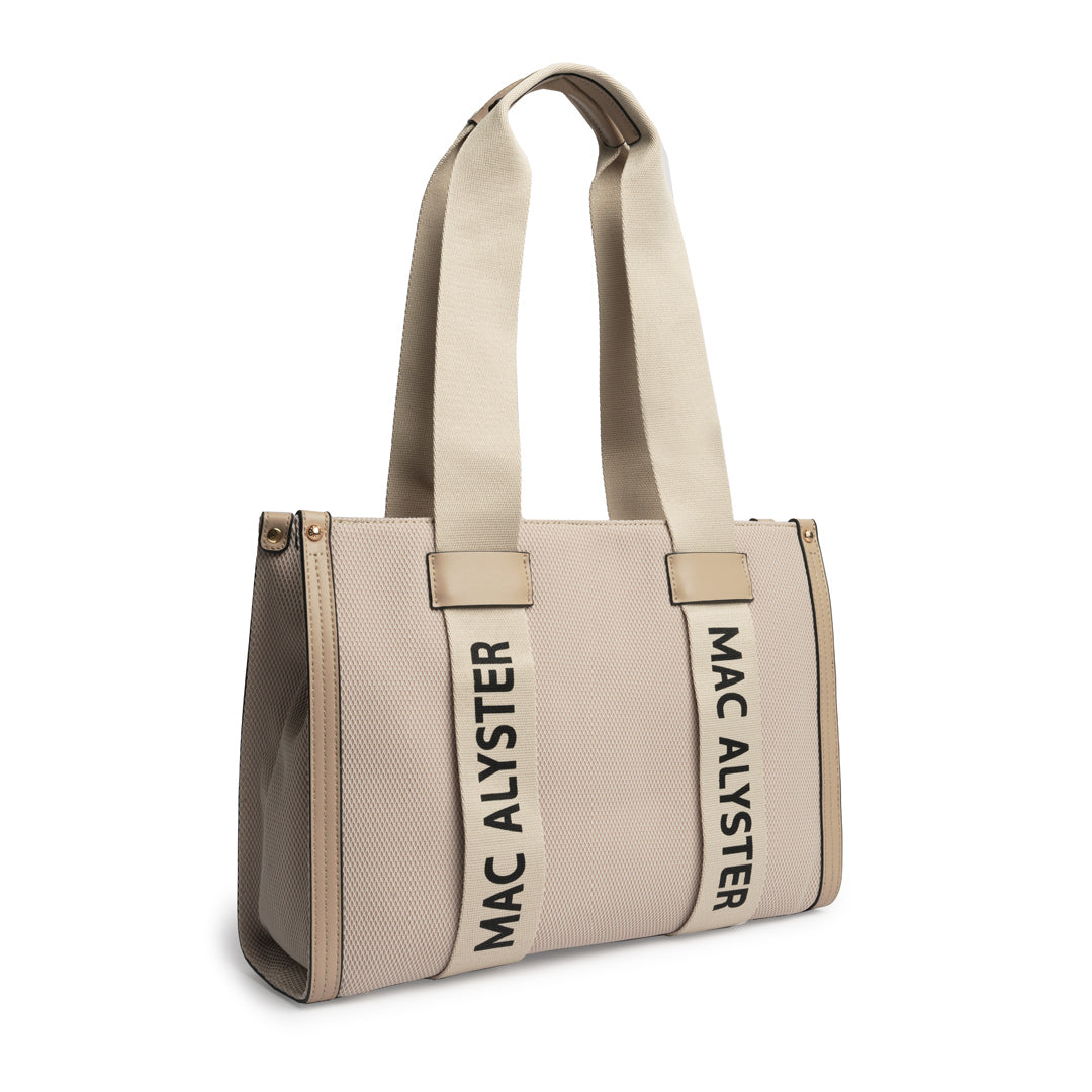 Mac Alyster Miss Clover sac cabas tressé Noir 26 cm
