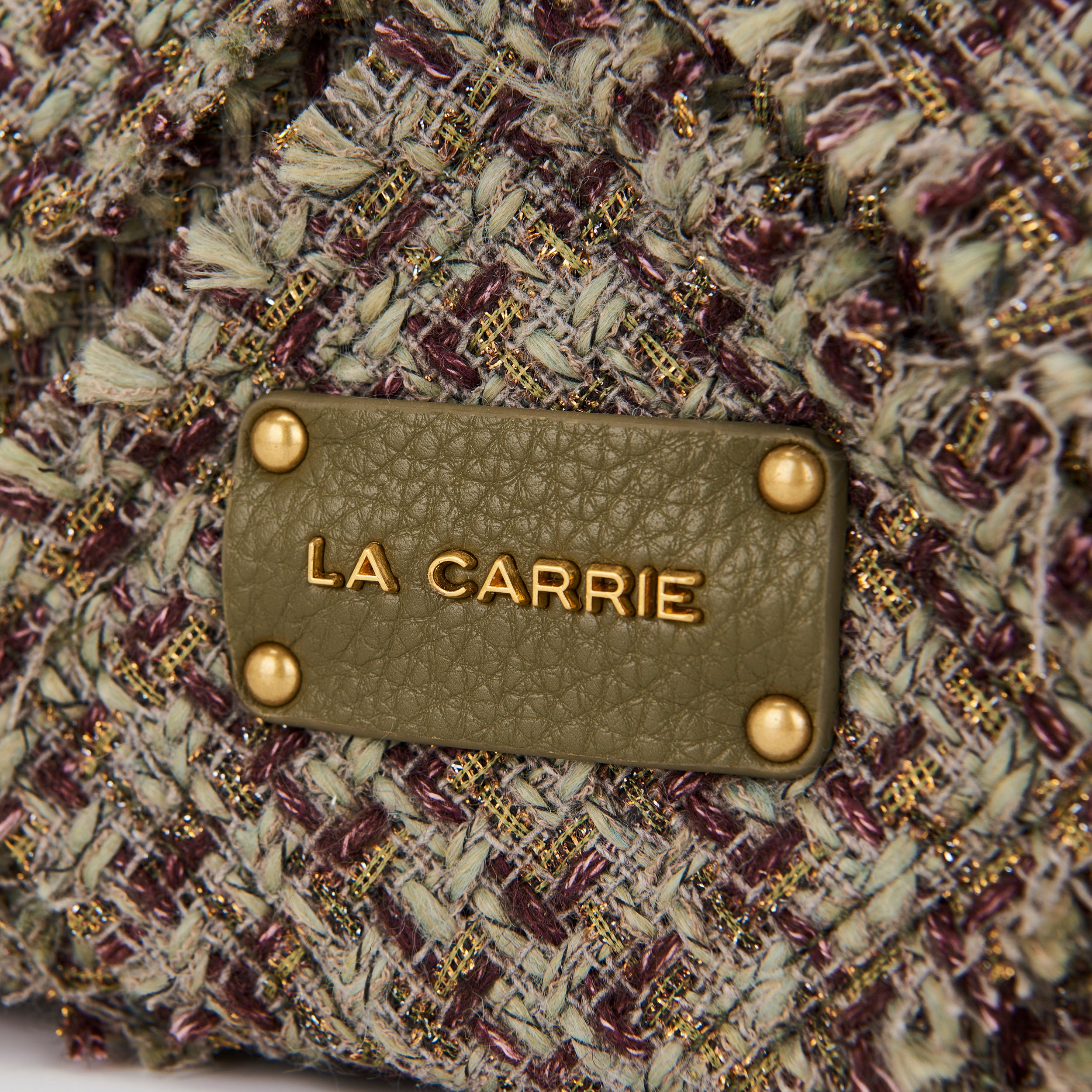 La Carrie Cross Isabel sac bandoulière vert bouclé 32 cm