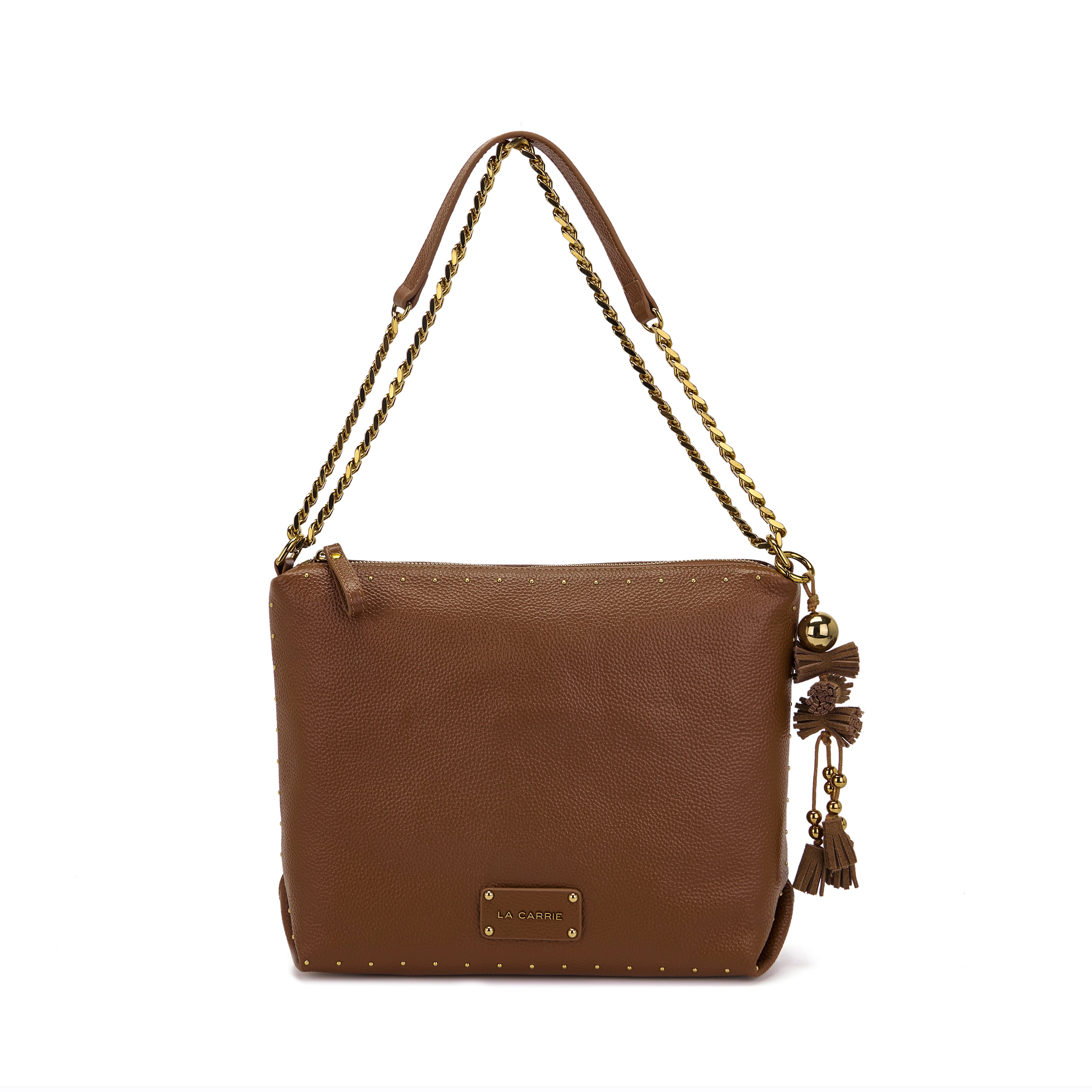 La Carrie Bag Basic sac shopping cuir cuoio 31x10x22cm