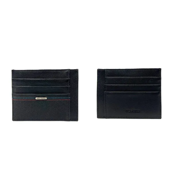 Mac Alyster Edito grand porte-carte noir plat 9 cm