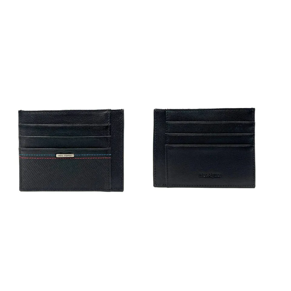 Mac Alyster Edito grand porte-carte noir plat 9 cm