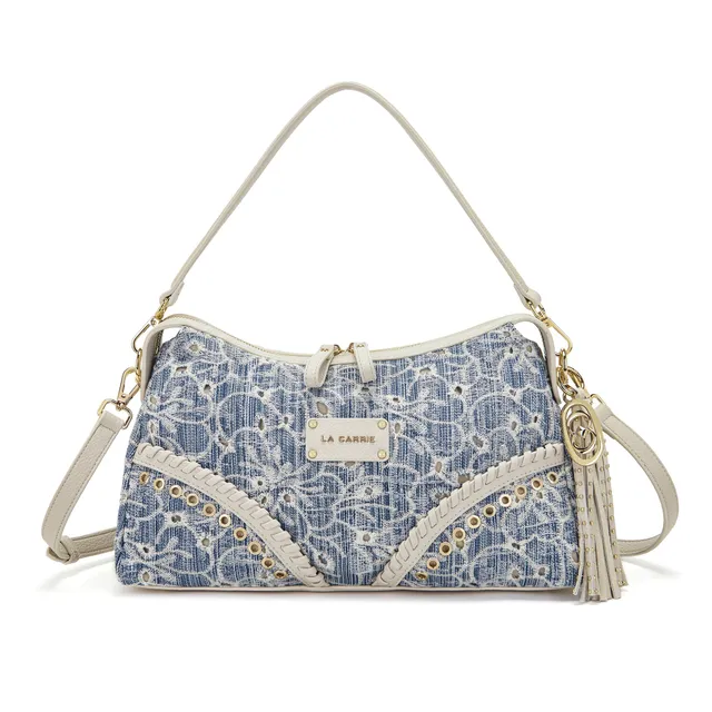 La Carrie Romantic sac bandoulière jeans 28x10x18cm