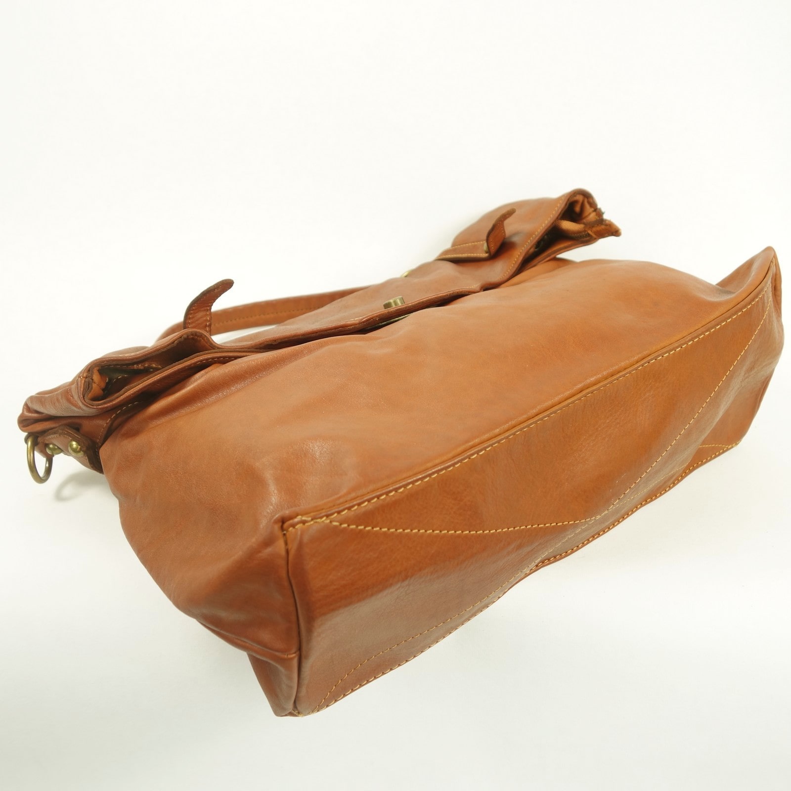 Collection Esprit Cuir BASTIEN grand sac à main XL marron cuir
