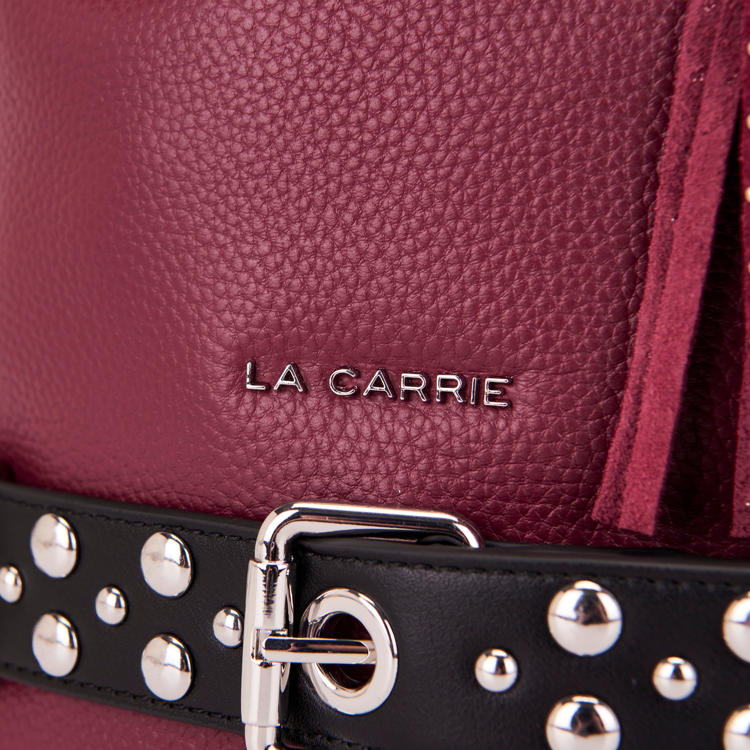La Carrie Backdoor sac seau PU bordeaux 24 cm