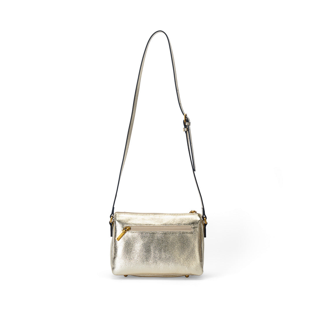 Mac Alyster Ines sac bandoulière cuir Léopard 24 cm