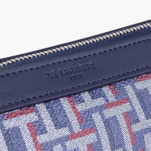Le Tanneur Camille trousse toile enduite cuir 21 cm homme
