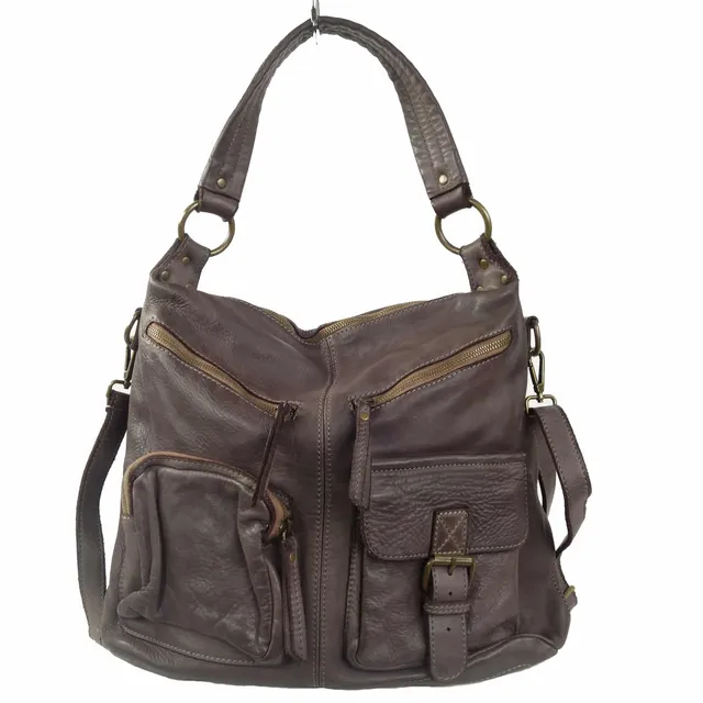 Collection Esprit Cuir STELLA sac épaule cuir marron vintage