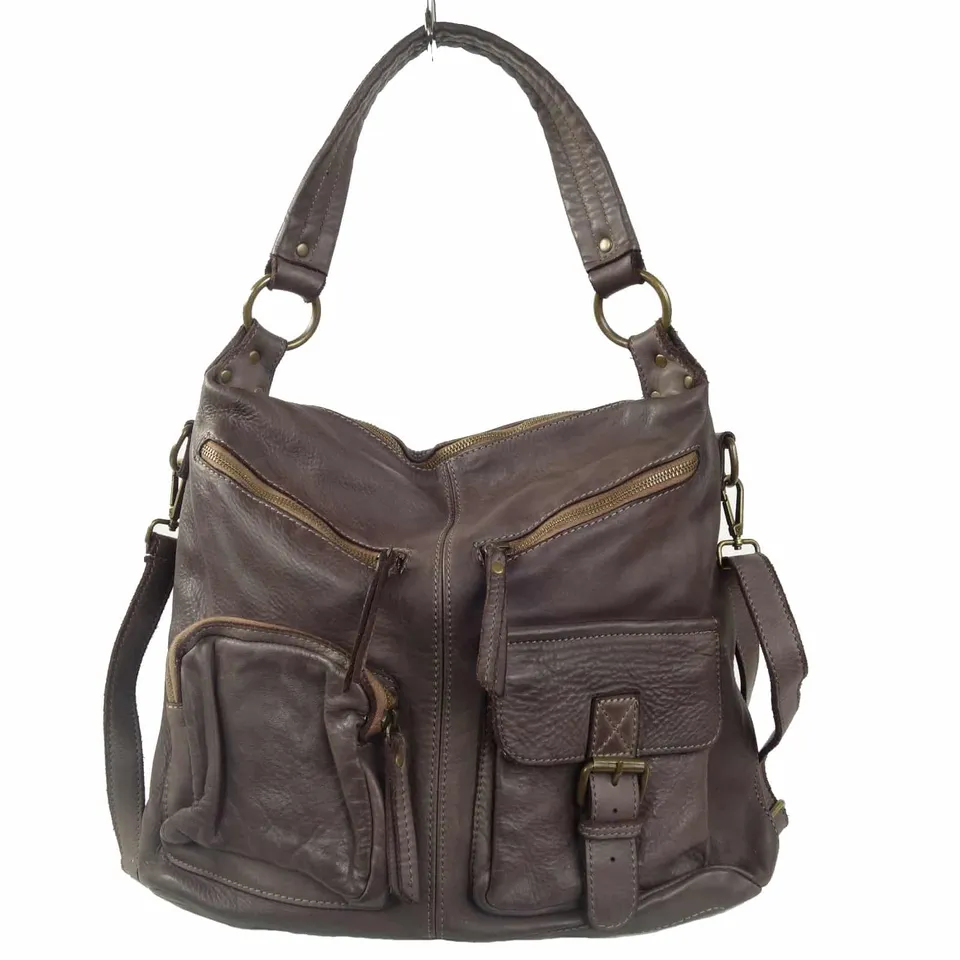 Collection Esprit Cuir STELLA sac épaule cuir marron vintage