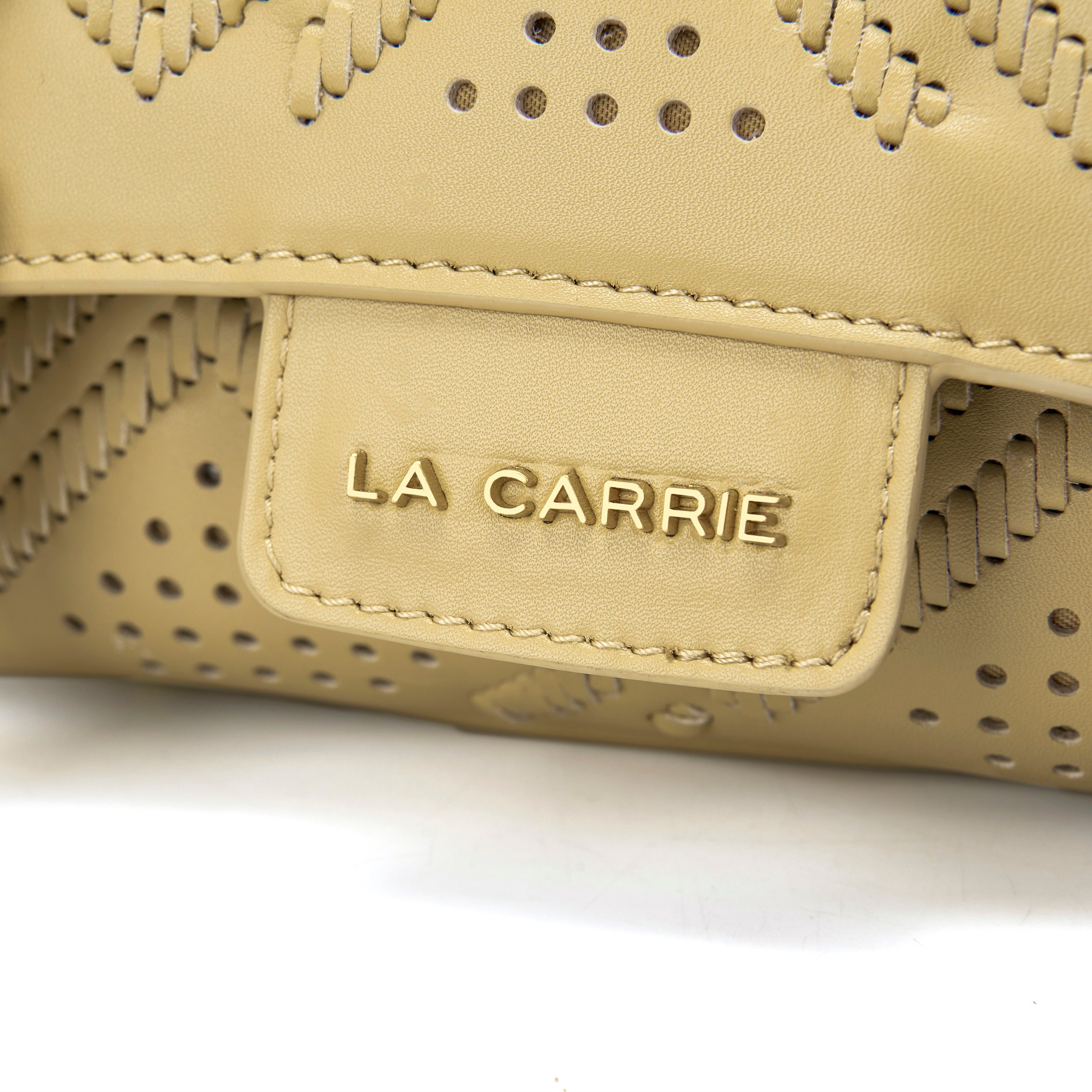 La Carrie Atena Labyrinth cabas ocre 22 cm cuir