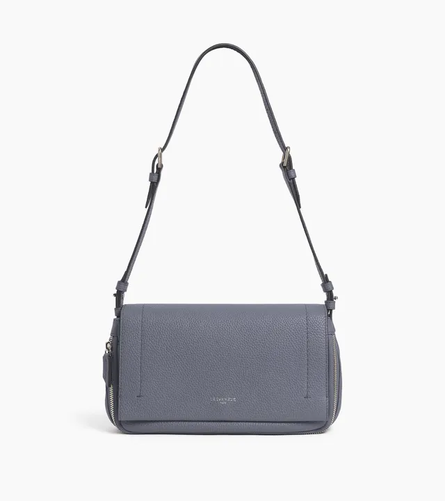 Le Tanneur Aurore Petit Sac Bandoulière Bleu Acier