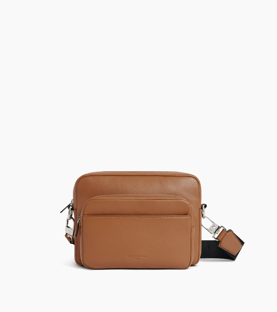 Le Tanneur Marceau sac bandoulière cuir grainé marron