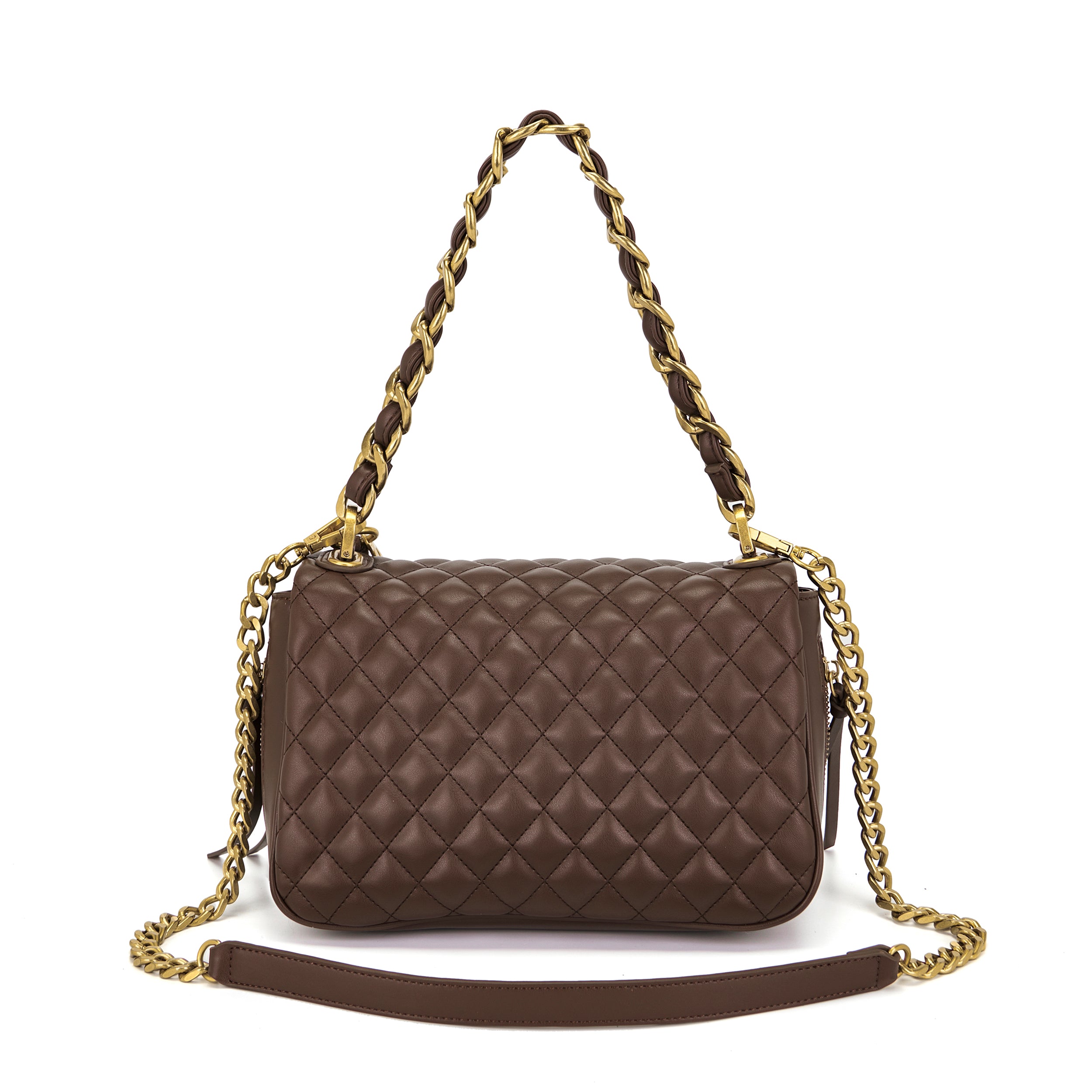 La Carrie Bag Touchy Isabel sac épaule marron 32x19cm
