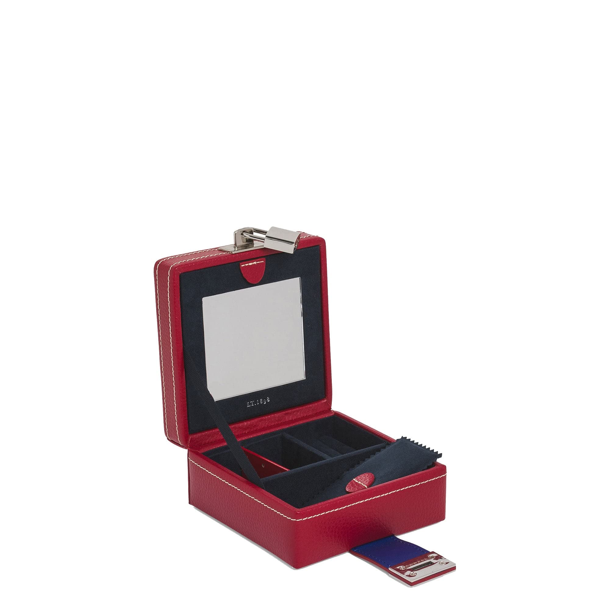 Le Tanneur boîte à bijoux cuir femme velours miroir voyage