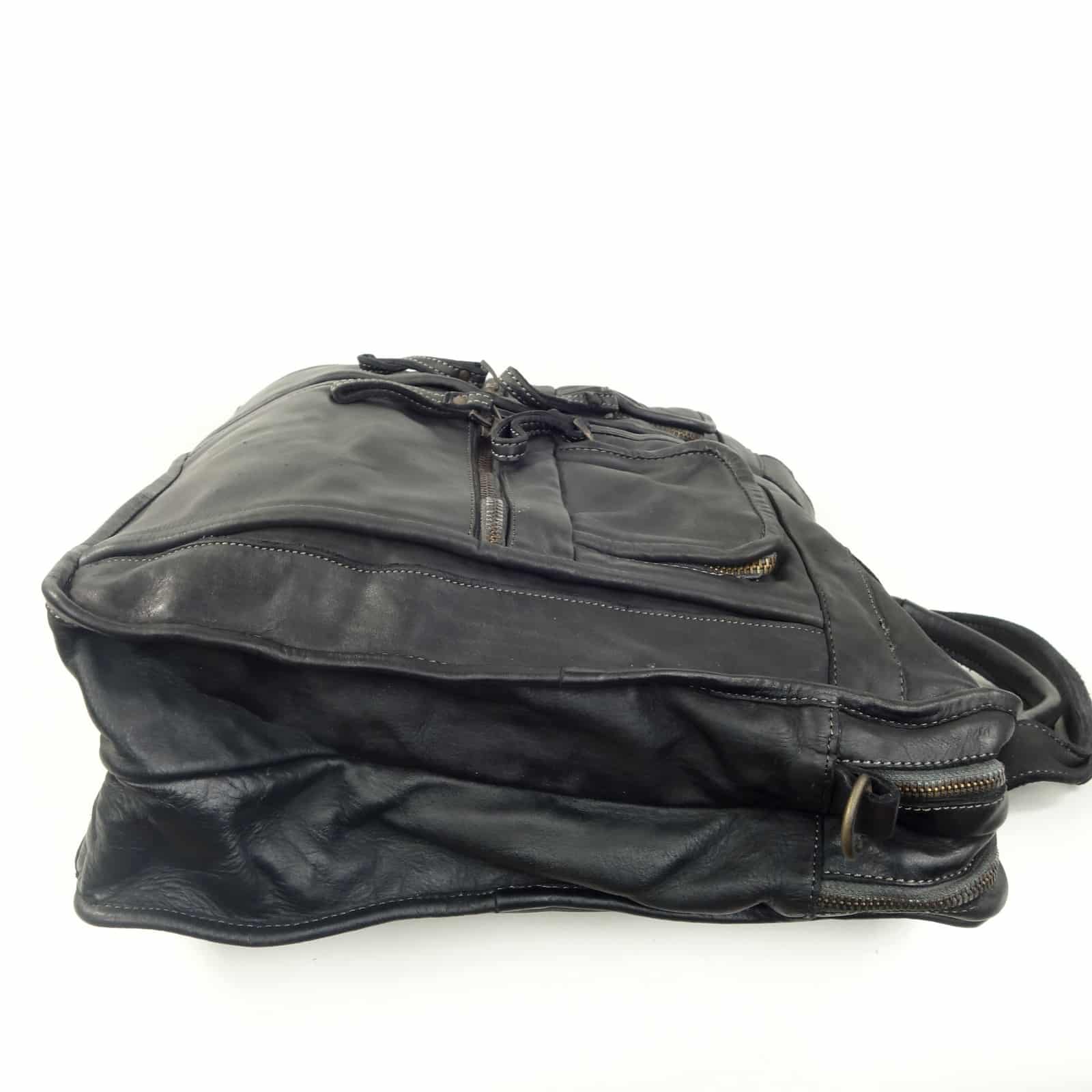 Collection Esprit Cuir Aurelio sac ordinateur cuir noir 17"