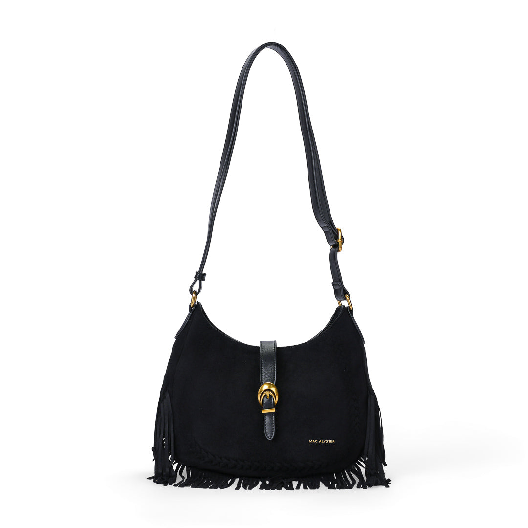 Mac Alyster Celeste Sac Besace Taupe Suédine