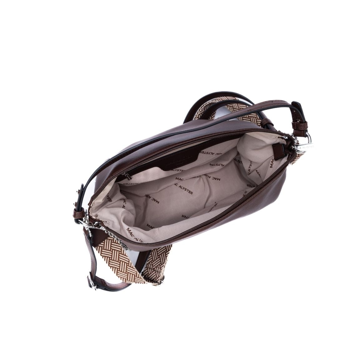 MAC ALYSTER MILAN sac besace synthétique Marron