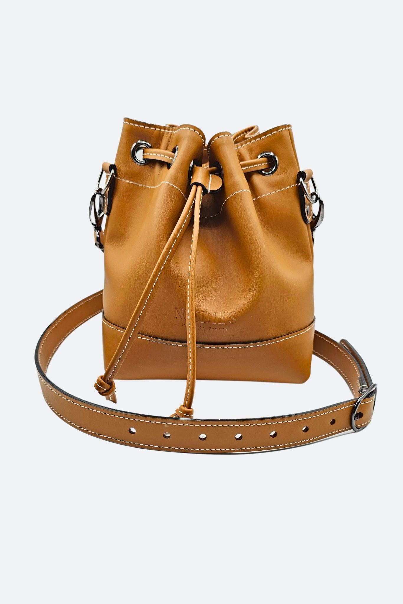 Nodie's Tommy camel lisse sac seau cuir femme