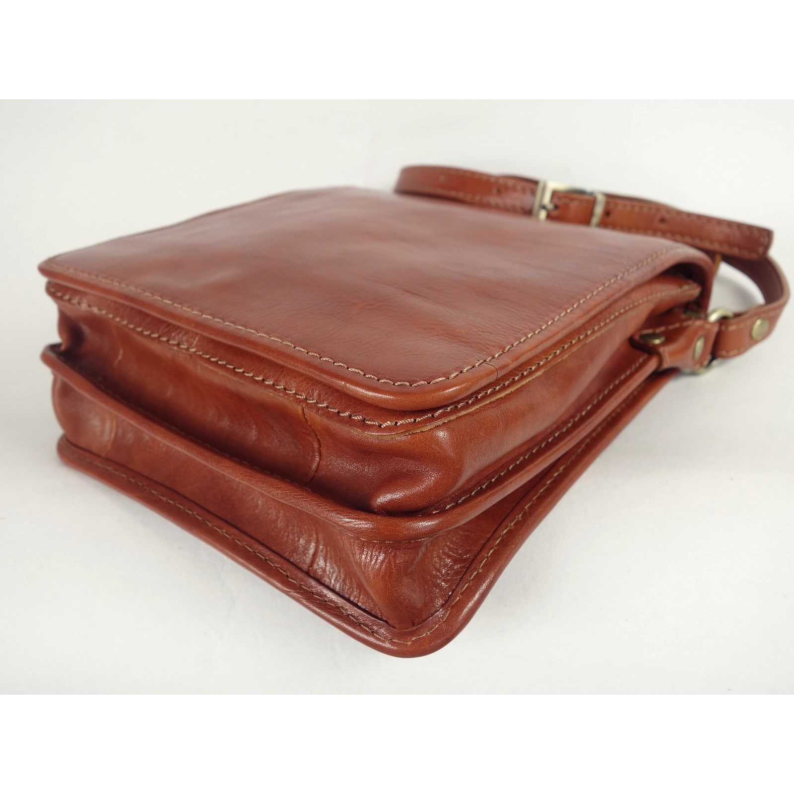 Collection Esprit Cuir Sac bandoulière Milano cuir cognac