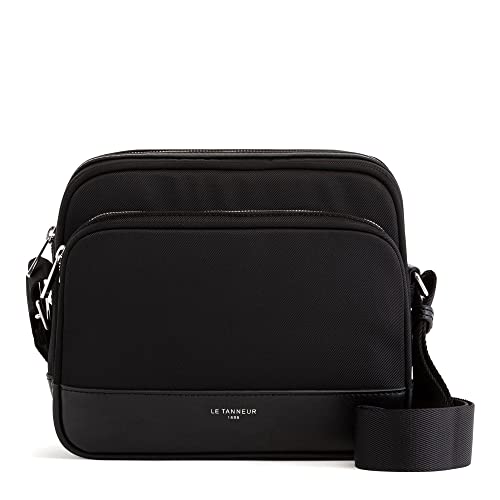 Le Tanneur Gaspard sac bandoulière toile large cuir