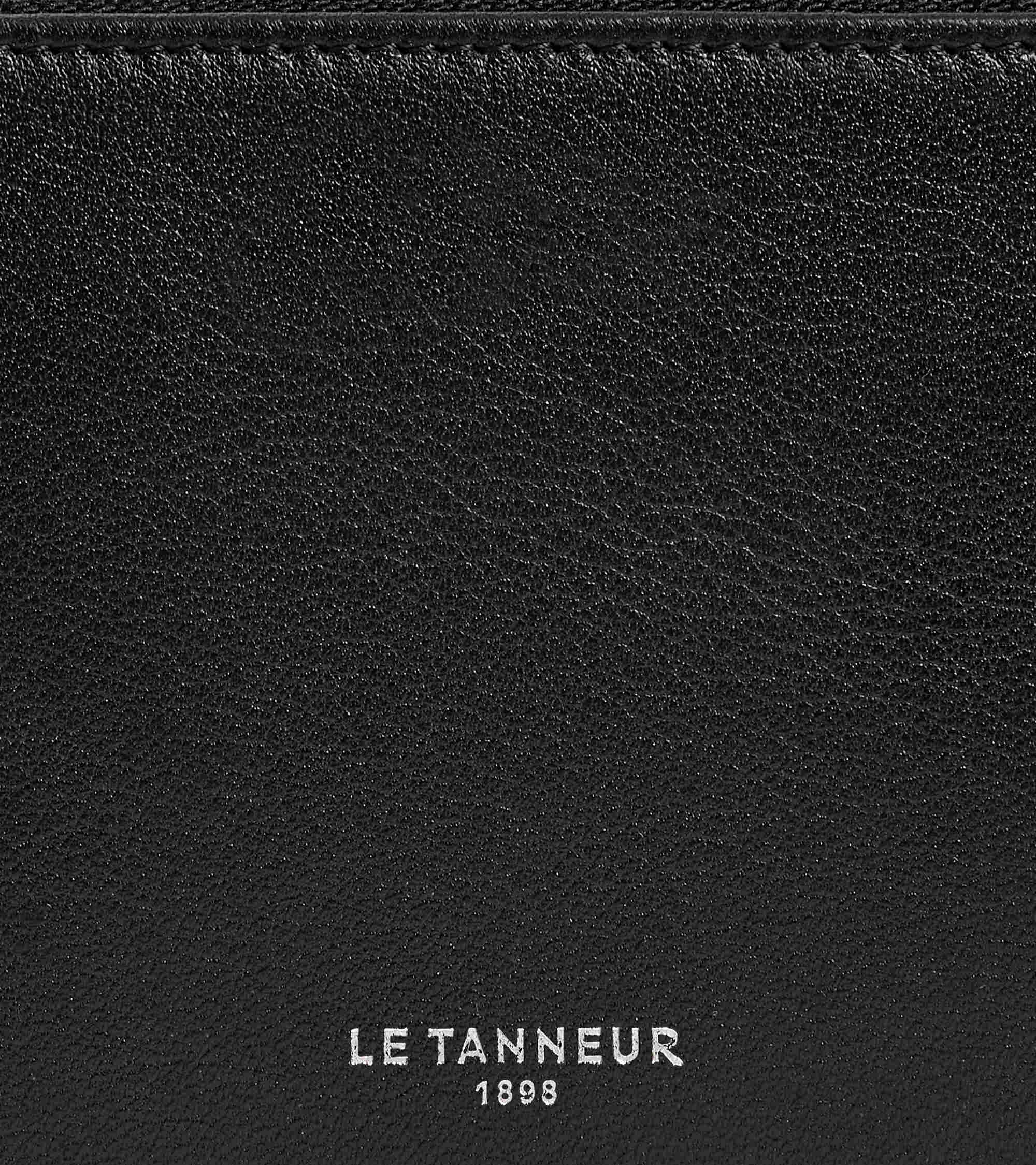 Le Tanneur Albertine porte-monnaie cuir noir zippé