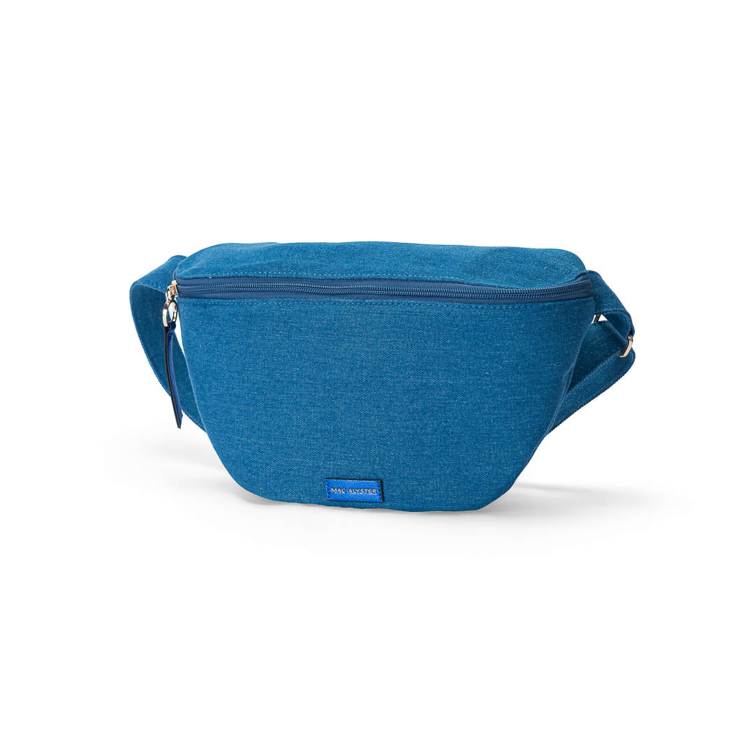 MAC ALYSTER Banane Coton sac banane Bleu 26 cm