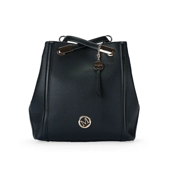 Mac Alyster Alto sac à dos Noir grainé pailleté 28 cm
