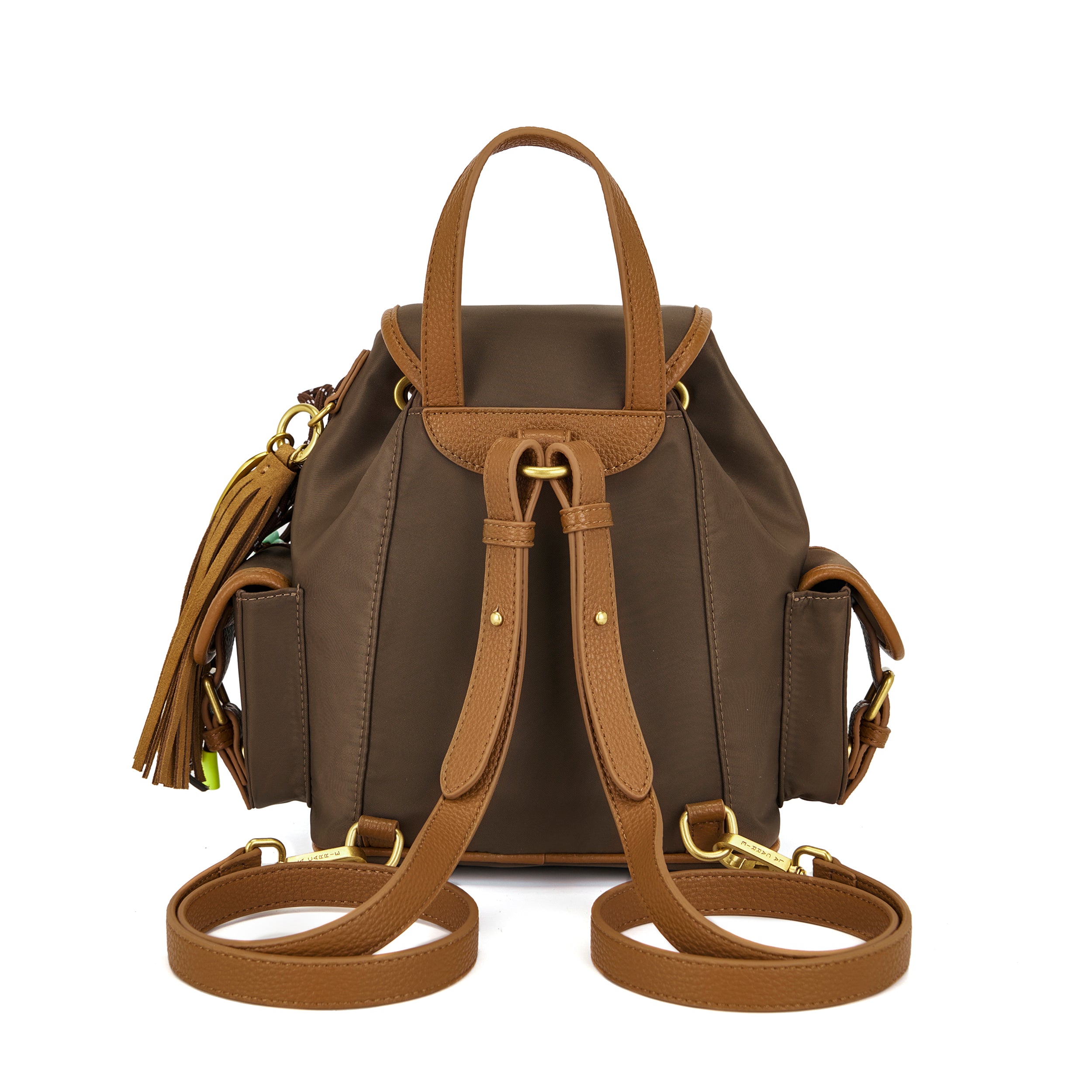 La Carrie Dark Wave sac à dos marron nylon 27x12x23 cm