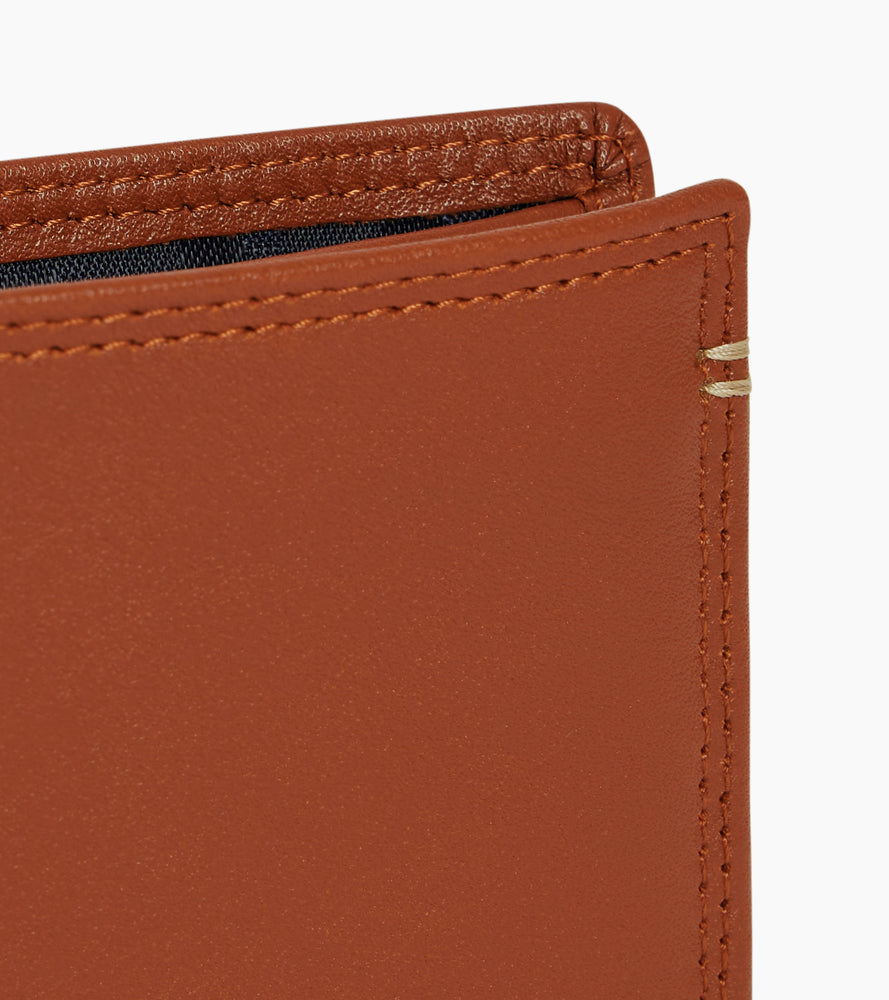 Le Tanneur Martin portefeuille cuir lisse Mahogany RFID