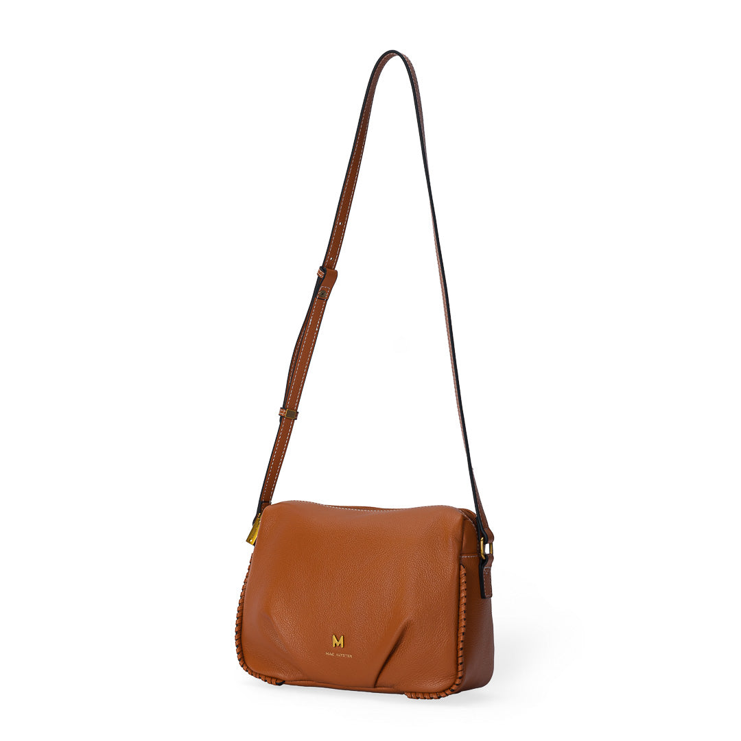 Mac Alyster Lily sac trotteur femme marron cognac cuir
