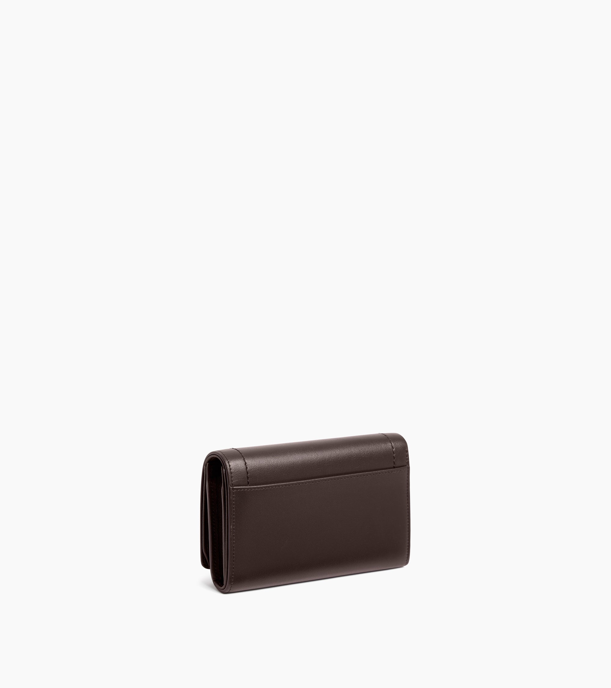 Le Tanneur Louison portefeuille rabat cuir lisse Brown Arabica