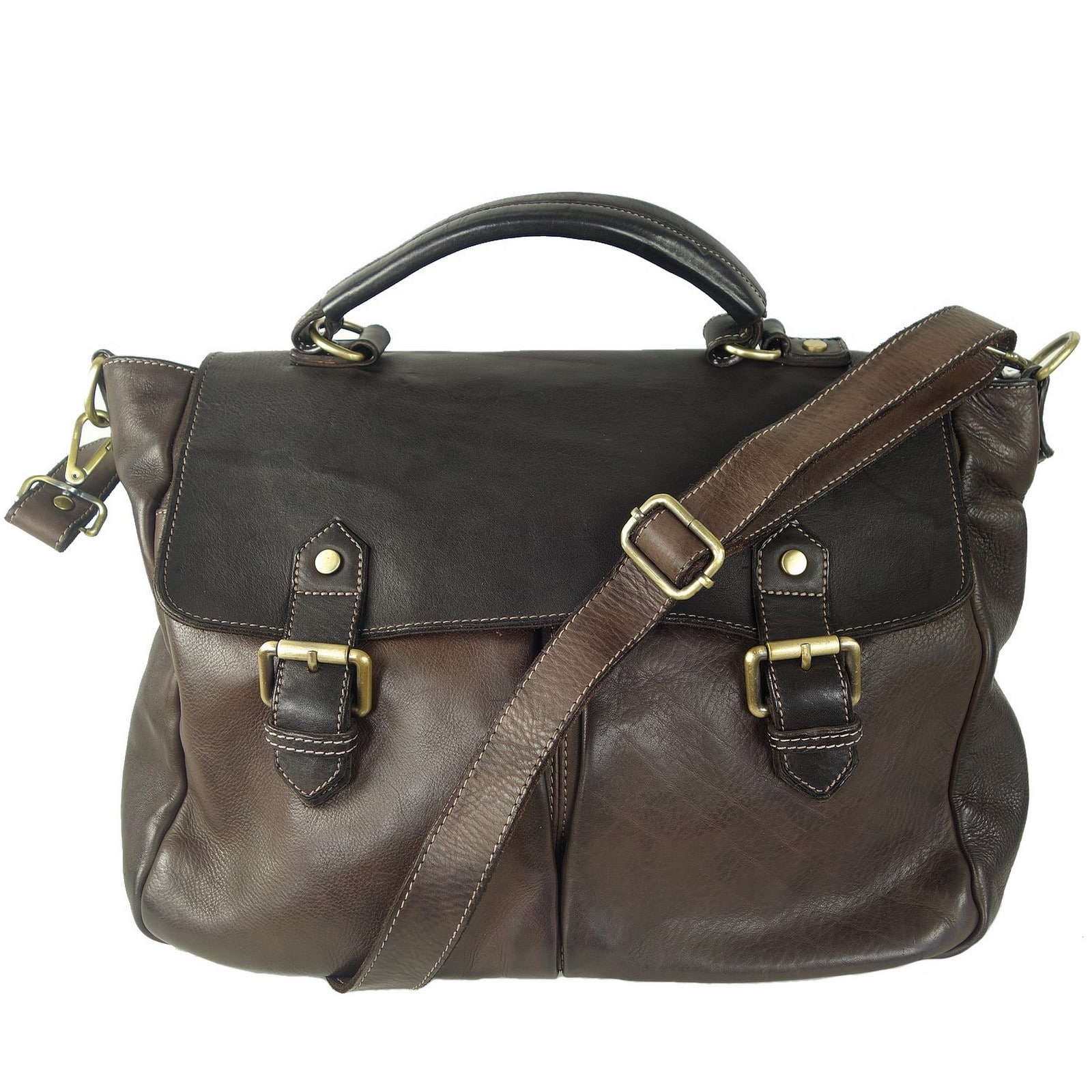 Collection Esprit Cuir Toni cartable cuir brun homme