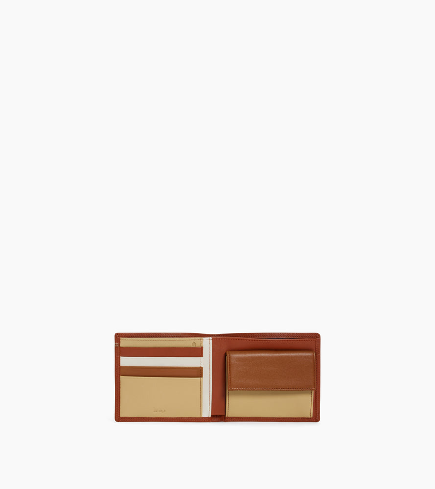 Le Tanneur Martin portefeuille cuir lisse Mahogany RFID