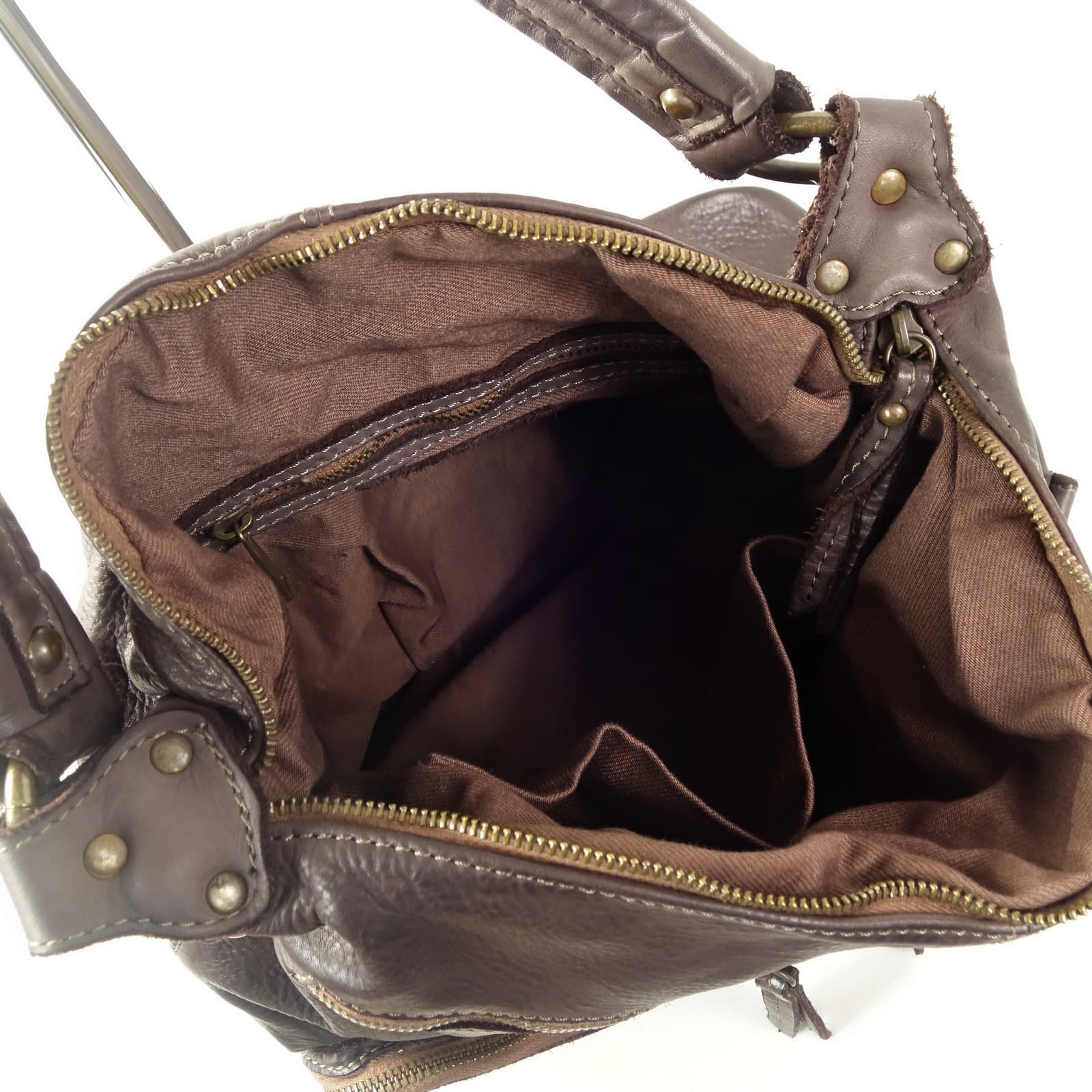 Collection Esprit Cuir STELLA sac épaule cuir marron vintage