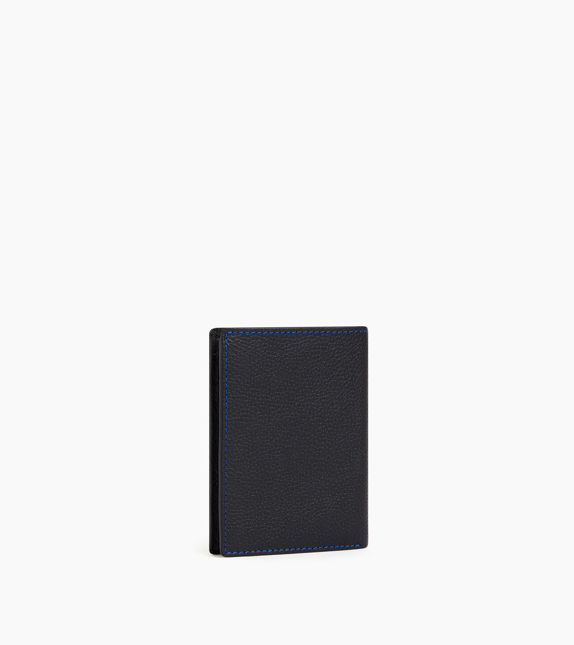 Le Tanneur Charles portefeuille vertical zippé noir cuir grainé
