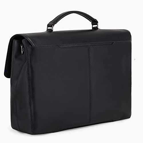 Le Tanneur Martin serviette cuir lisse 15" 38 cm