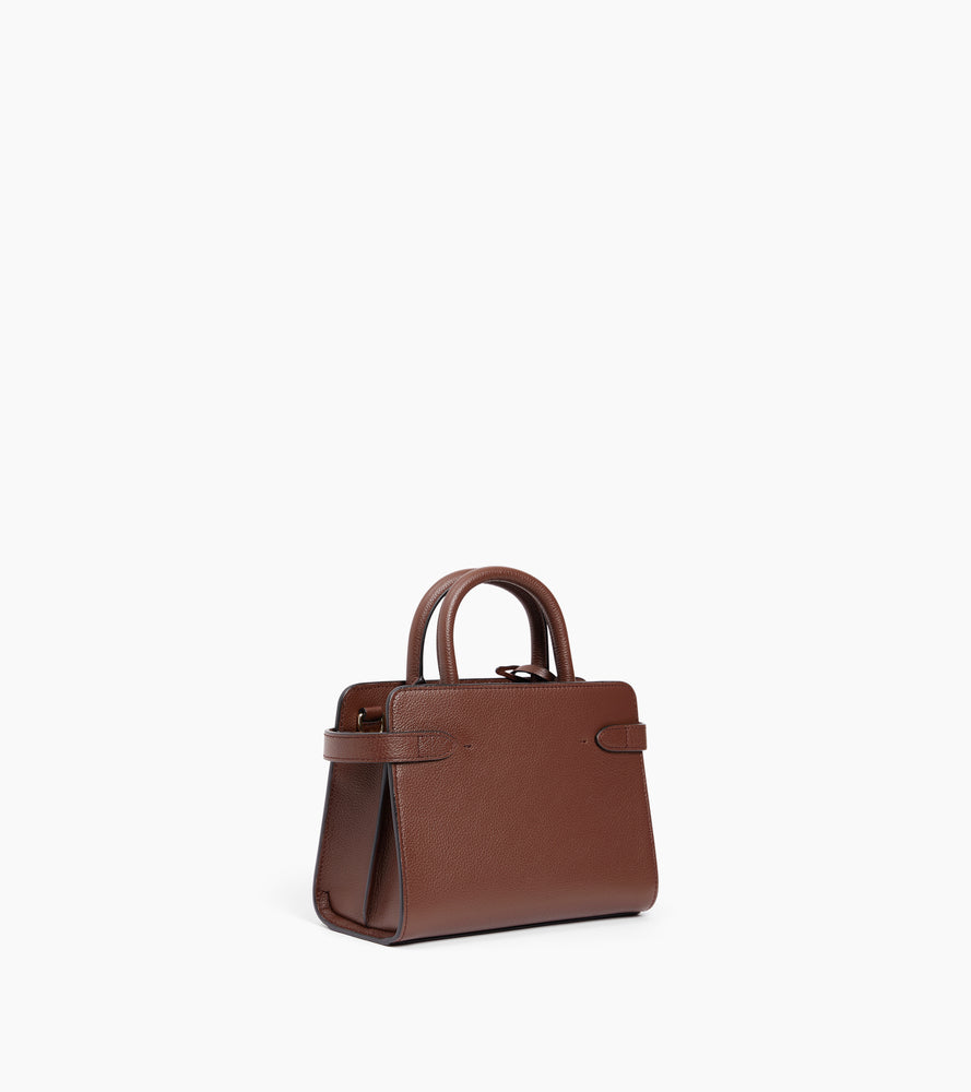 Le Tanneur Emilie petit sac à main cuir grainé 3 compartiments