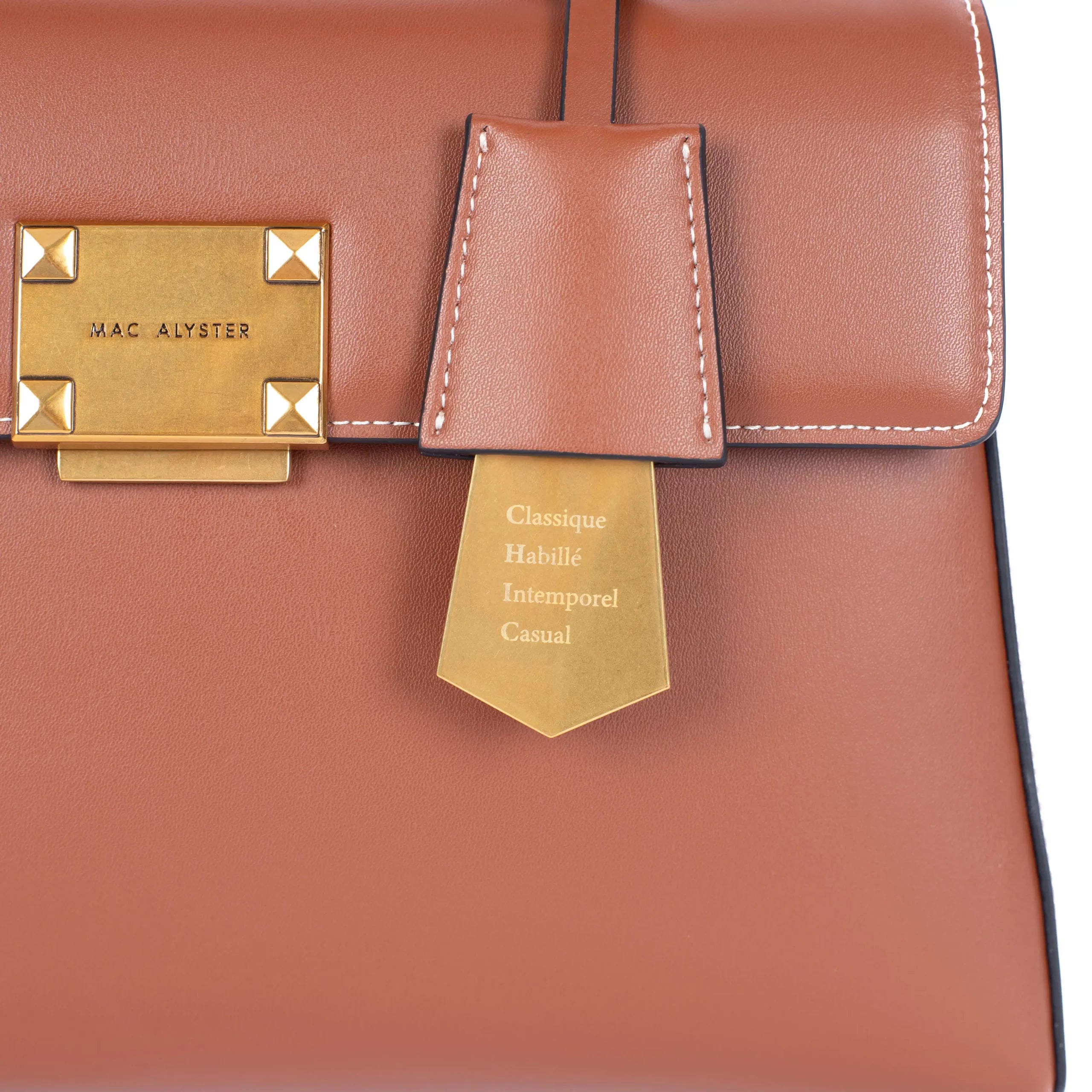 MAC ALYSTER Mélyssa sac à main cuir Camel 30 cm