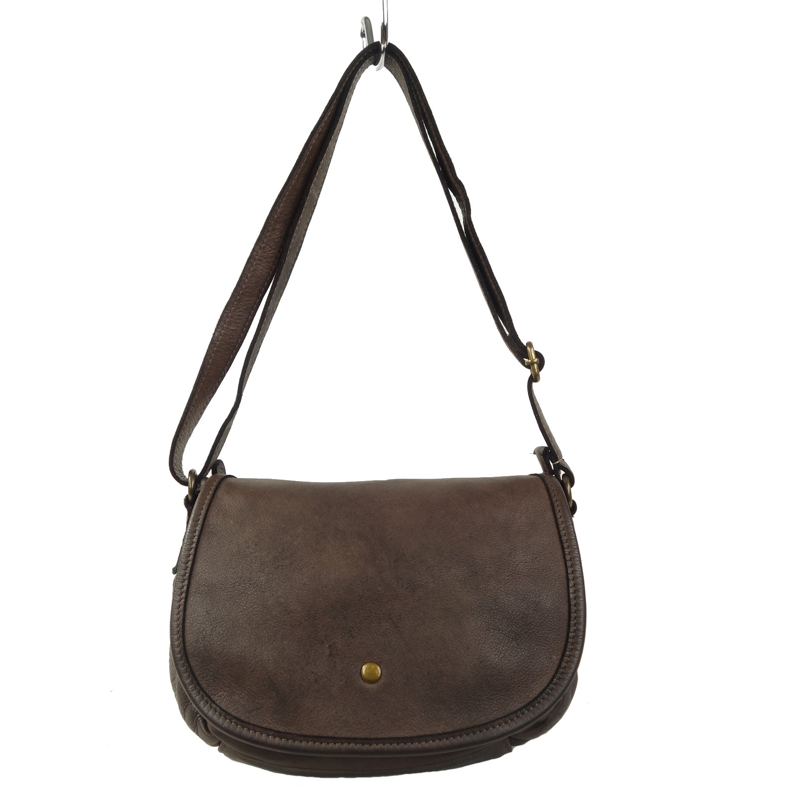 Collection Esprit Cuir KLARA besace cuir marron medium vintage