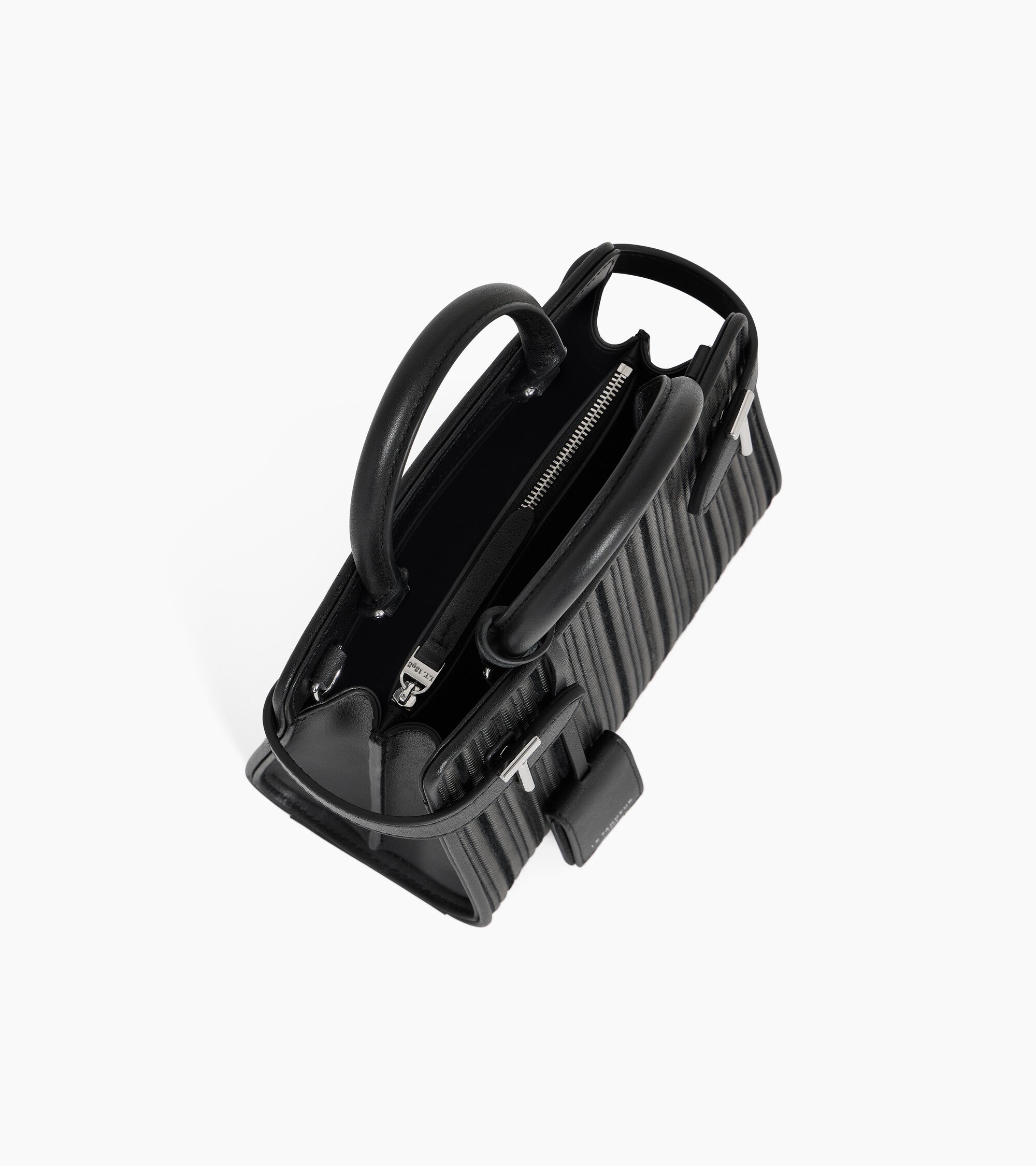 Le Tanneur Emilie petit sac cuir tressé noir