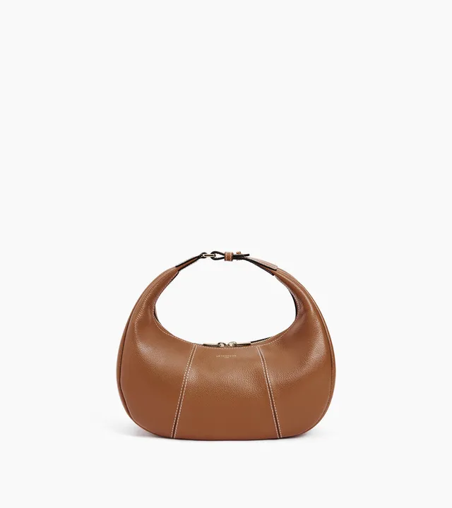 Le Tanneur Juliette petit sac hobo cuir marron